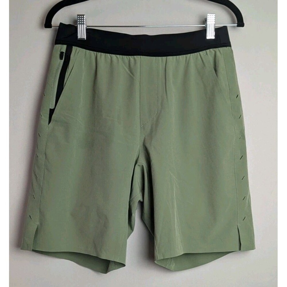 Ten Thousand Shorts Men’s Sz Small Interval Training  Green Lined Gym Running